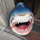 🦈 Décoration de statue d'art de jardin de requin