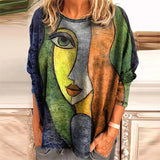 T-shirt à Imprimé Visage