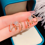 Boucles d'oreilles étoile à huit branches