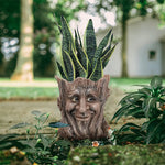 Vase en résine de jardin