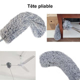 Plumeau en fibre rétractable en acier inoxydable