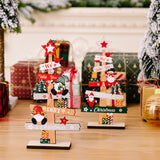 Ornement de Noël bonhomme de neige vieil homme en bois