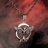 Collier Phoenix Cercle Pour Homme