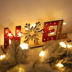 Décorations de Noël Peintes en Bois