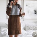Robe à manches longues et panneaux