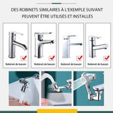 Robinet de filtre anti-éclaboussures rotatif