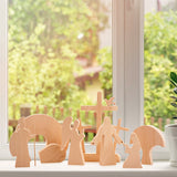 Décoration en bois de Pâques créative