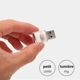 Lumières d'ambiance clignotantes colorées