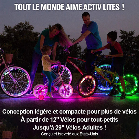Bande de Lumières de Roue de Vélo