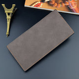 Long portefeuille souple à la mode pour hommes de couleur contrastée