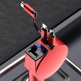 Adaptateur de voiture à charge rapide télescopique 3 en 1