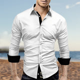 Chemises à manches longues coupe slim homme