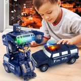 Transformer la voiture de jouet de modèle de robot