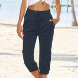 Pantalon Cargo à Cordon de Serrage pour Femmes