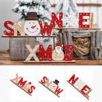 Décorations de Noël Peintes en Bois