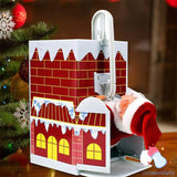 🎅Jouets musicaux électriques pour le Père Noël grimpant à la cheminée🎄