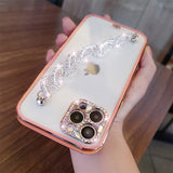 Cas De Téléphone De Bracelet De Diamant