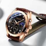 Montre à quartz lumineuse étanche pour homme