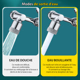 Robinet de filtre anti-éclaboussures rotatif