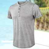 T-shirt à boutons vintage pour hommes