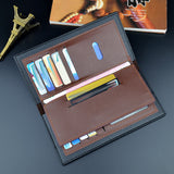 Long portefeuille souple à la mode pour hommes de couleur contrastée