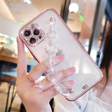 Cas De Téléphone De Bracelet De Diamant