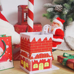 🎅Jouets musicaux électriques pour le Père Noël grimpant à la cheminée🎄