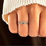 Bague à double anneau mère et fille