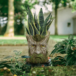 Vase en résine de jardin