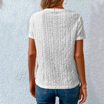 T-shirt Quotidien Basique à Col Rond