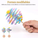 🎁 Jouet de Soulagement du Stress en Bois Lollipop