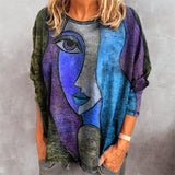 T-shirt à Imprimé Visage