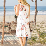 Robe débardeur imprimée sans manches