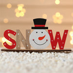 Décorations de Noël Peintes en Bois