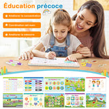 Livre de pâte cognitive pour l'éducation précoce des lumières pour les enfants