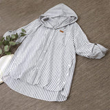 Chemise à manches longues à capuche