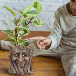Vase en résine de jardin