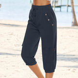 Pantalon Cargo à Cordon de Serrage pour Femmes