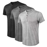 T-shirt à boutons vintage pour hommes