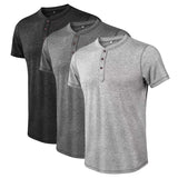 T-shirt à boutons vintage pour hommes