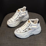 Chaussures Montantes Creuses à Semelle Epaisse