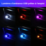 Lumières d'ambiance clignotantes colorées
