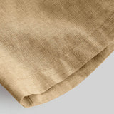 Chemise courte polyvalente pour hommes en coton et linge