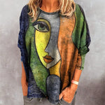 T-shirt à Imprimé Visage