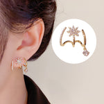 Boucles d'oreilles étoile à huit branches