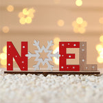 Décorations de Noël Peintes en Bois