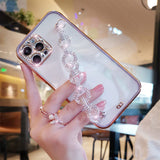 Cas De Téléphone De Bracelet De Diamant