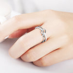 Bague à double anneau mère et fille