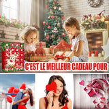 Porte-clés de Noël Boîte Aveugle de Compte à Rebours de 24 Jours