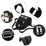 Sac à dos décontracté en nylon brodé à la mode pour femme